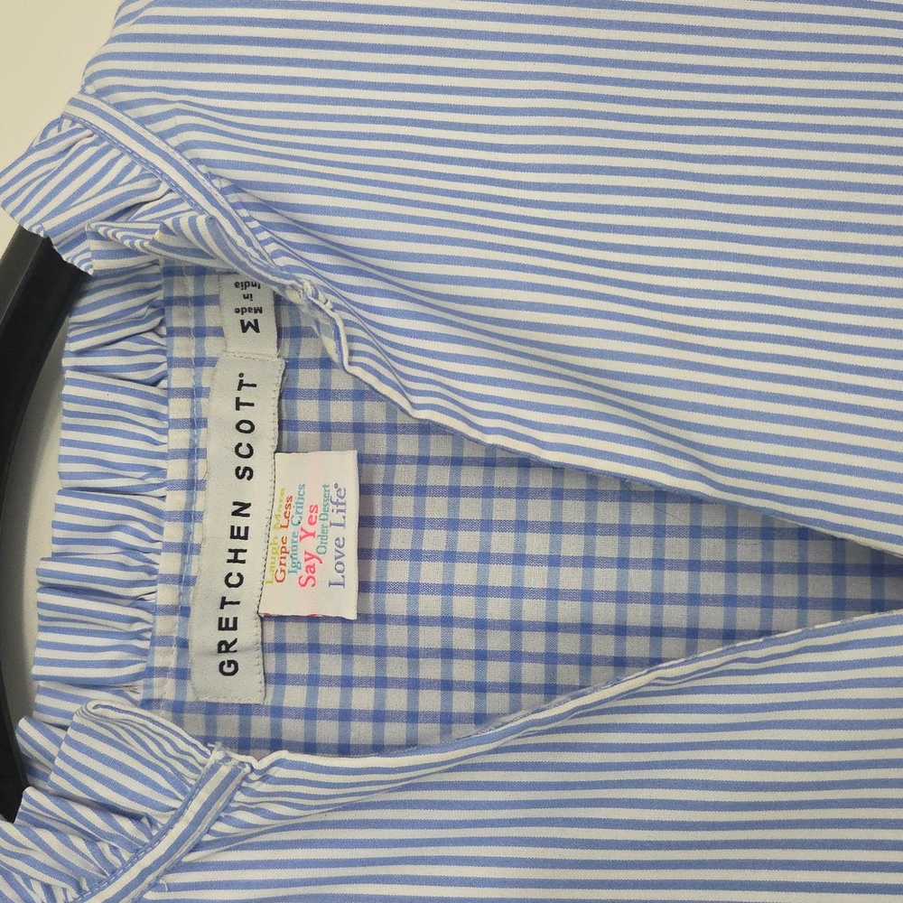 Gretchen Scott Designs Blue And White Striped Dress. Great Condition! - Picture 2 of 11